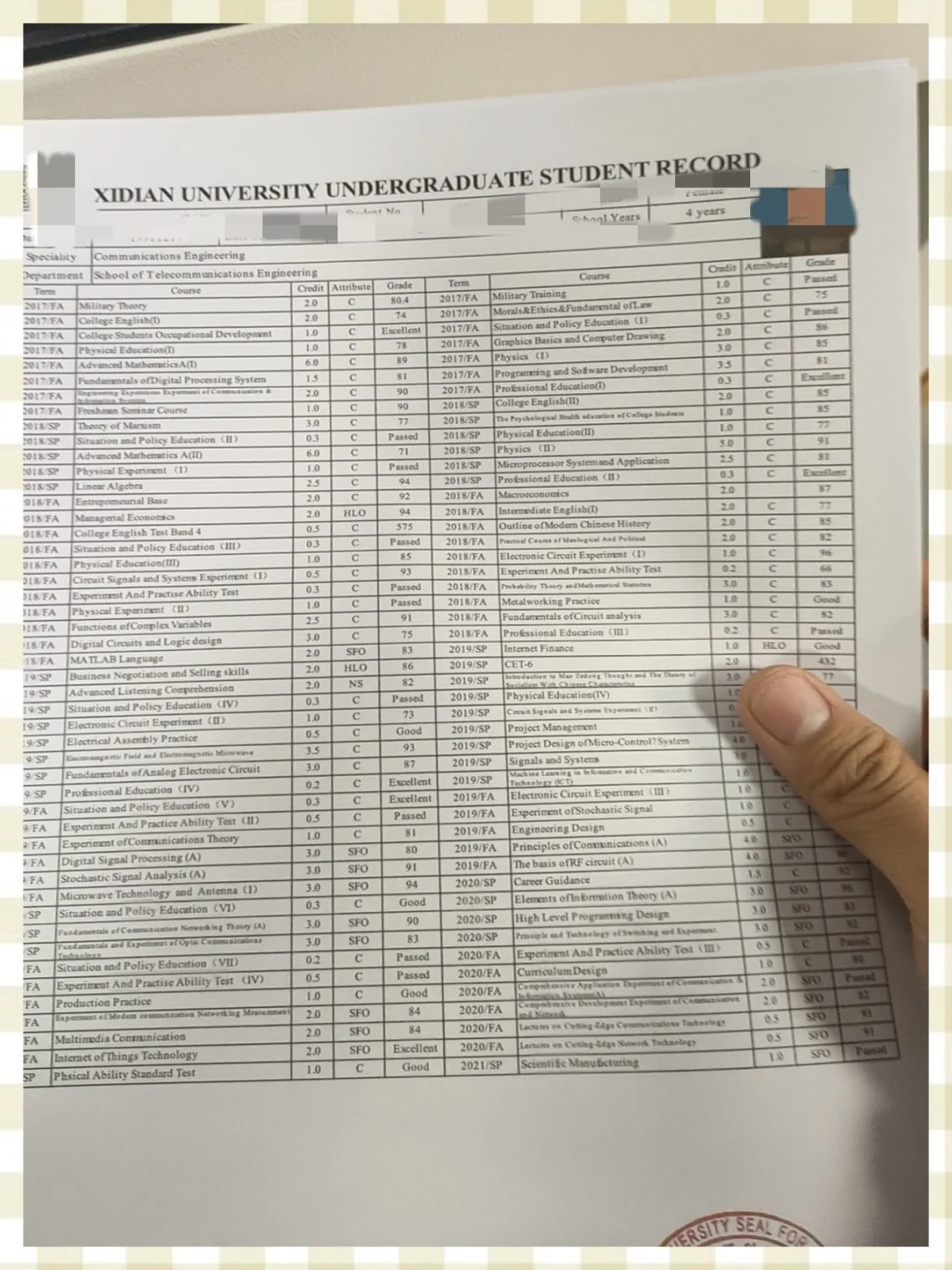 请大数据把我推给大学成绩单丢失的同学✔️