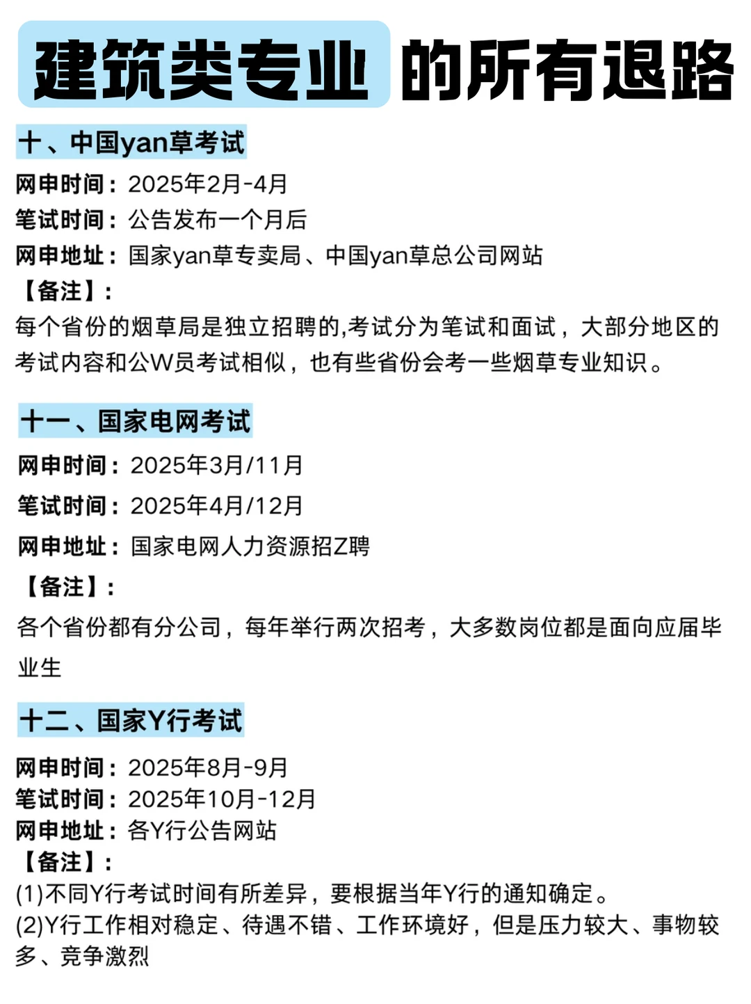 属于建筑类专业的所有退路来喽~