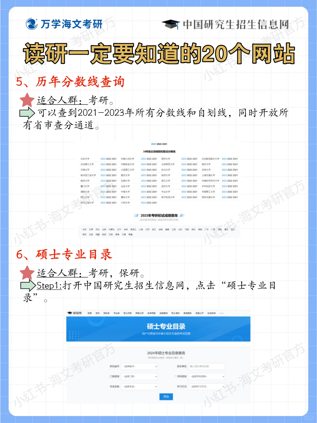 读研一定要知道的20个网站，拒绝考研信息差