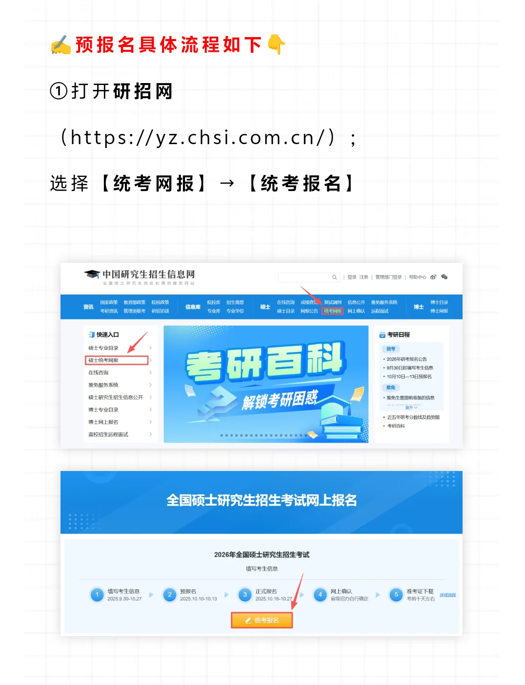 26考研预报名填报指南