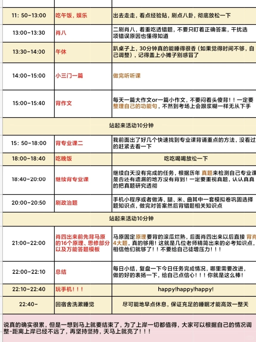考研初试第一的12月每日学习规划