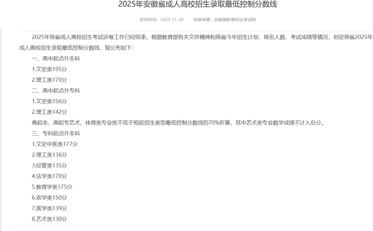 成人高考录取分数线没有过咋办？