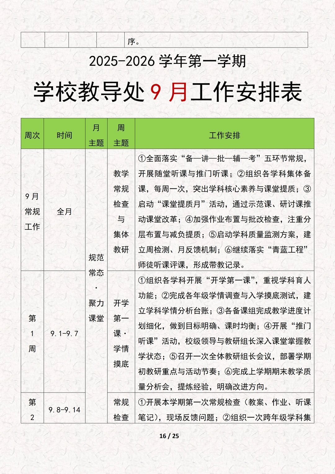 学校教导处工作计划（附学校教务处工作）
