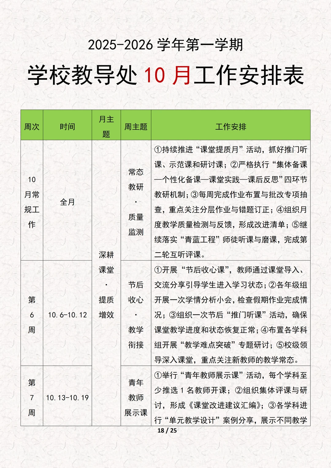 学校教导处工作计划（附学校教务处工作）