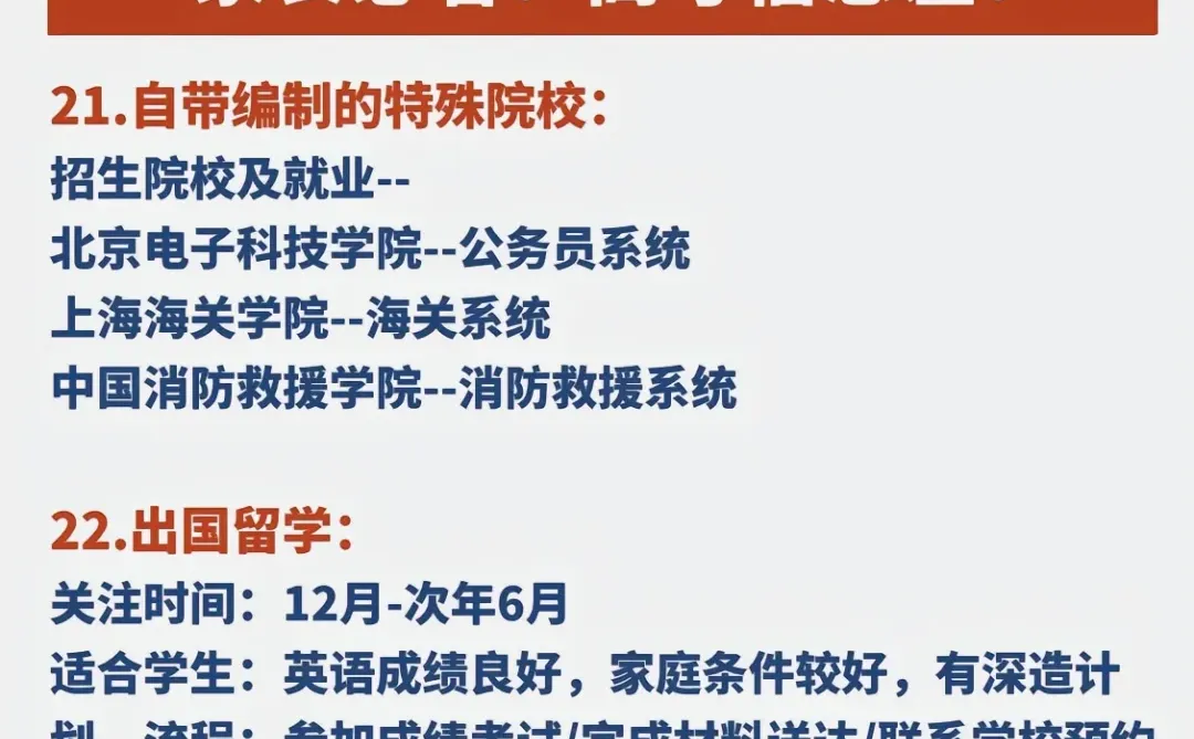 家长必看22条升学路径，打破信息差