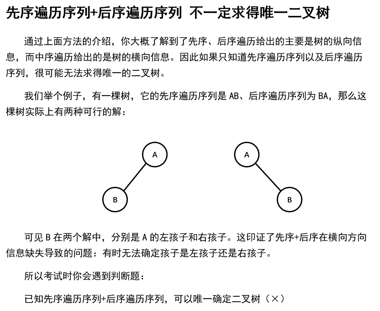 数据结构考试两分钟做完所有二叉树遍历