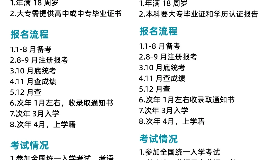 别踩坑！成考大专🆚成考本科，搞清楚再报