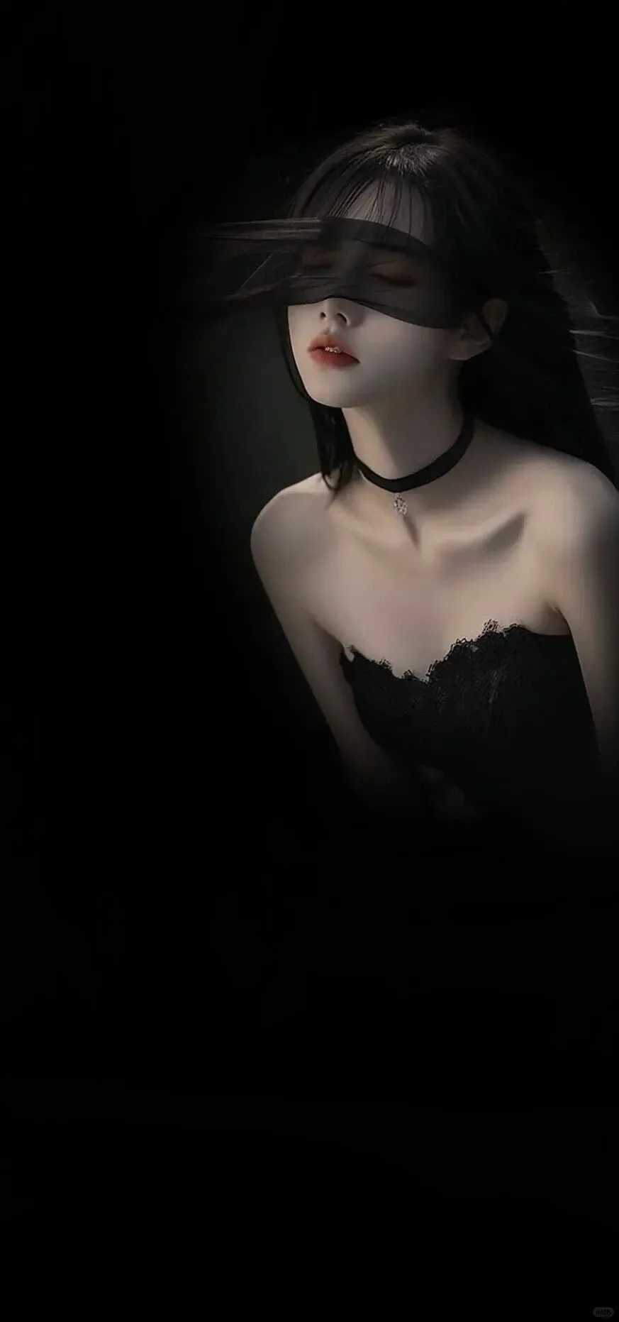 不露脸氛围感黑色系列壁纸