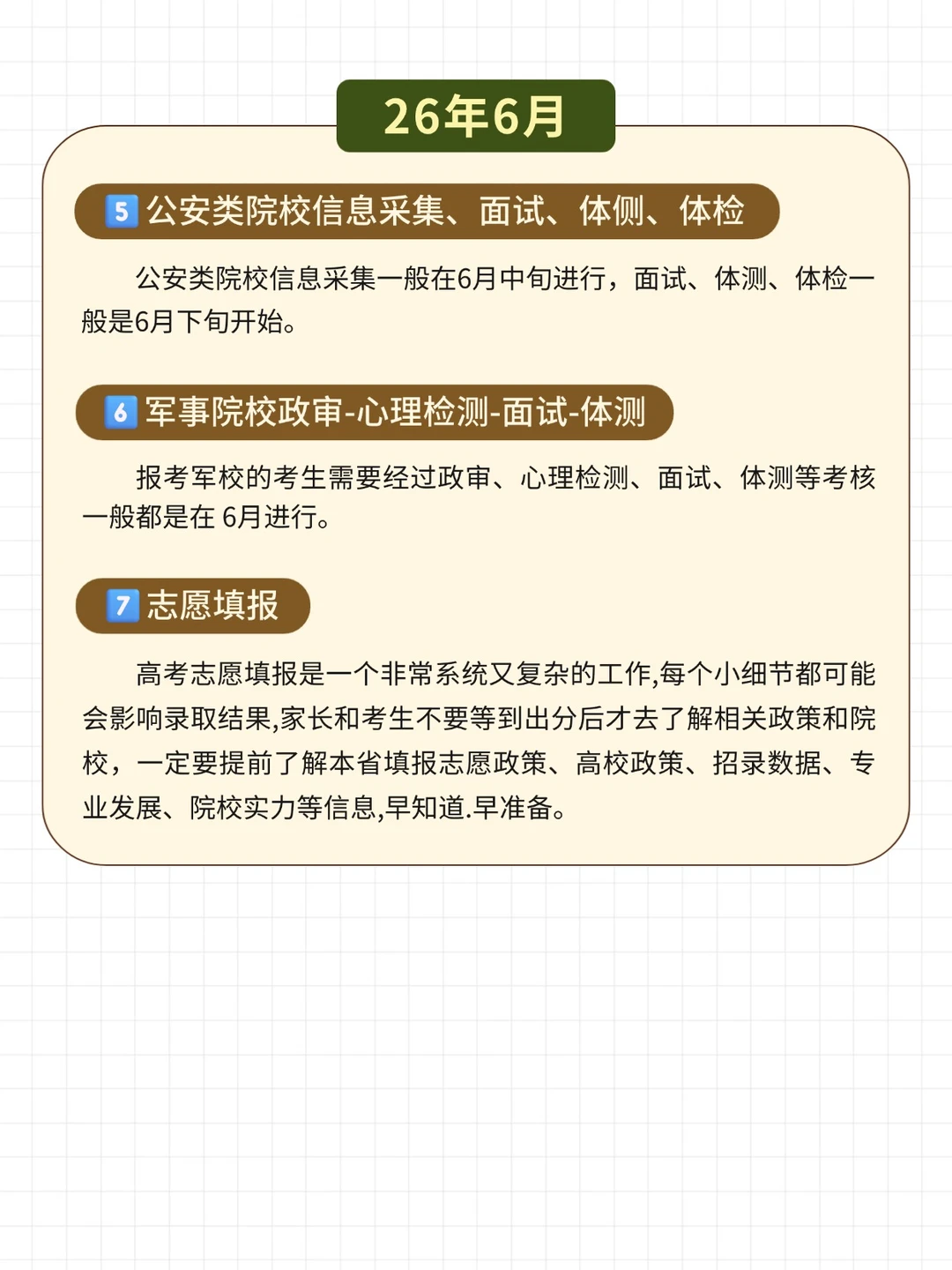 26高考核心时间轴⏰每一步都关键！