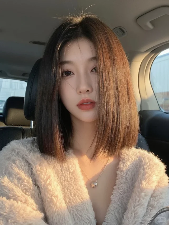 一刀切短发真的好美啊