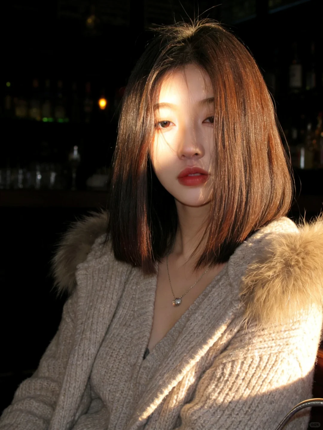 一刀切短发真的好美啊