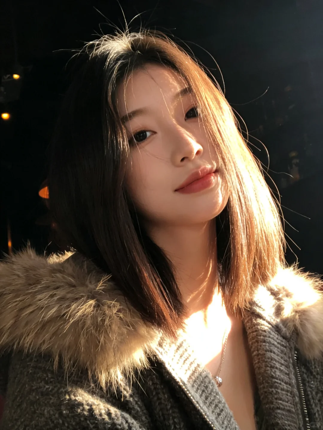 一刀切短发真的好美啊