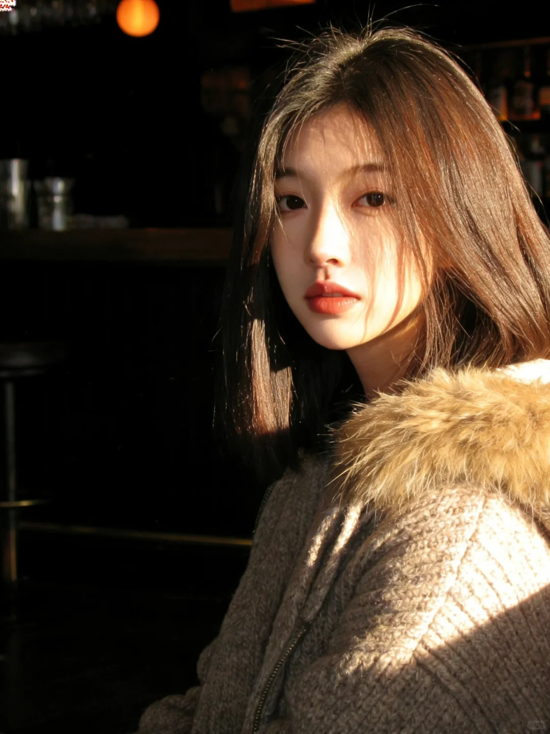 一刀切短发真的好美啊