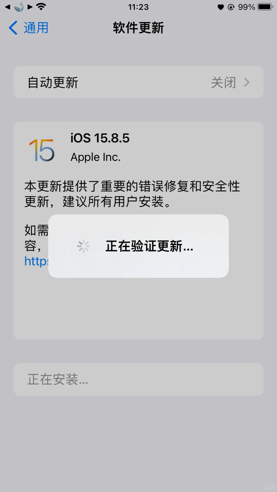 6sp勇敢冲iOS15.8.5