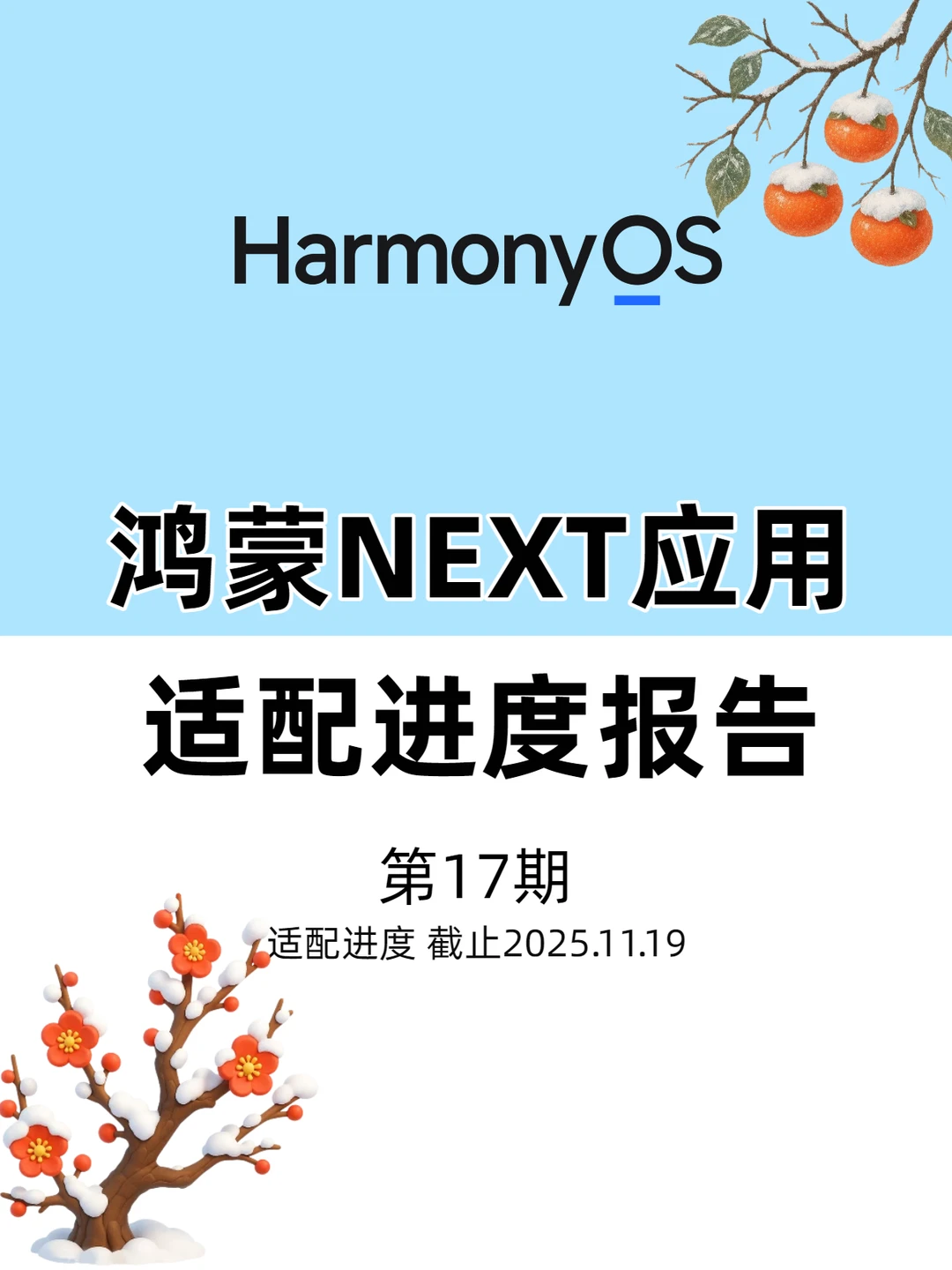 鸿蒙应用适配进度报告（第17期）