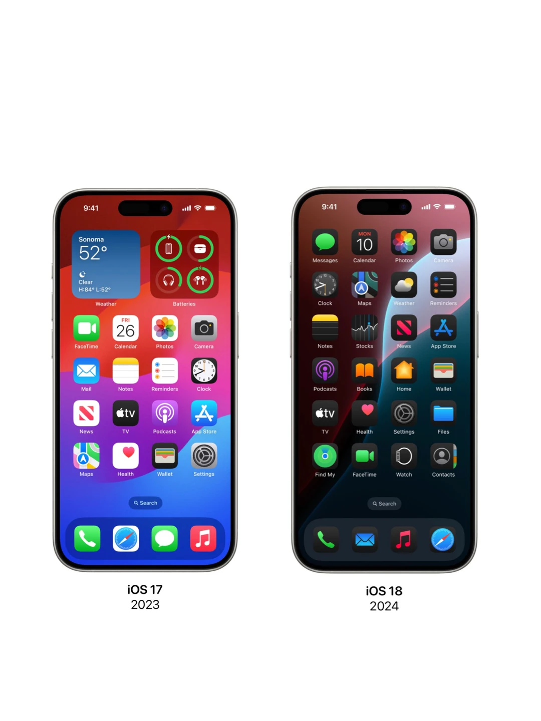 iOS17年来系统风格对比~