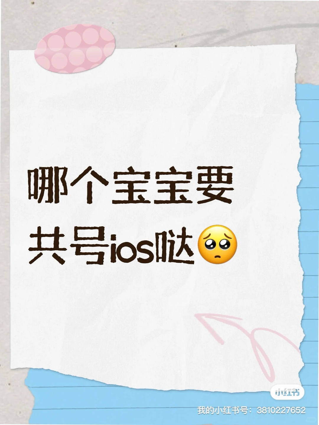 哪个宝宝要共号ios