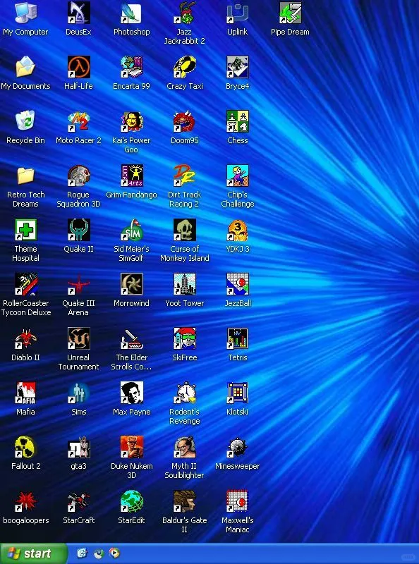 这是我主要的 Windows XP 游戏机上的内容。
