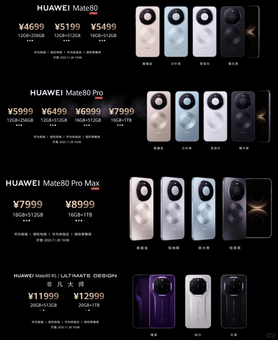 华为mate80系列今年全系3D人脸，还有日日新