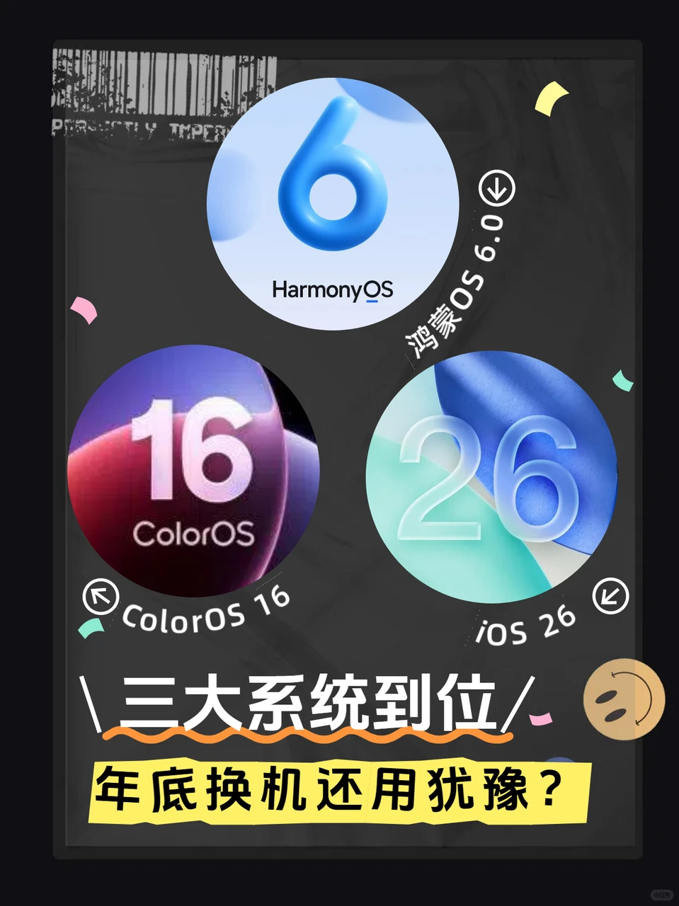 年底换机怎么解？三大系统代表旗舰来了√