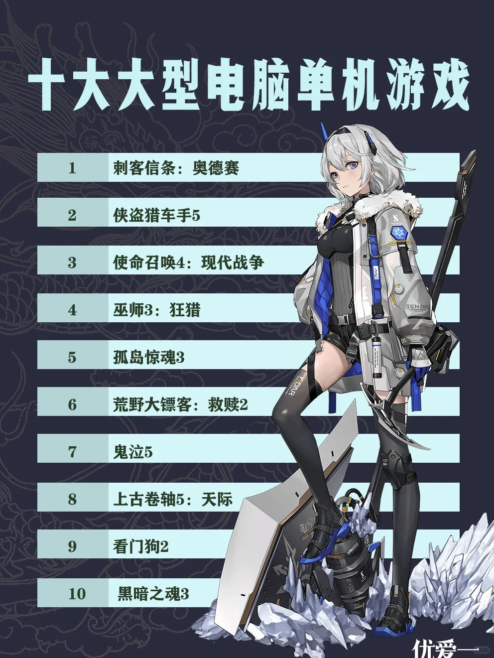 十大大型电脑单机游戏