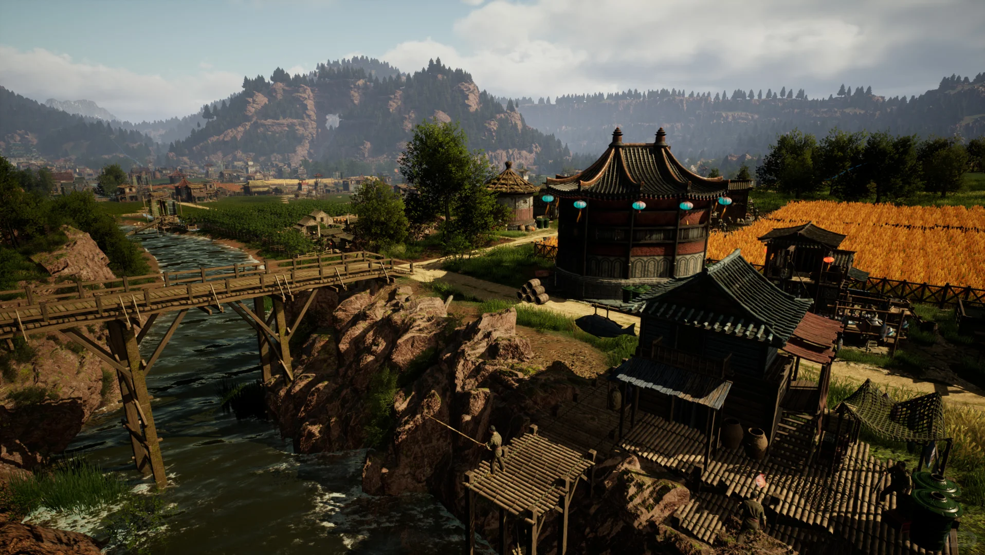 ✨水墨山河建造师！从荒土到盛世京城✨