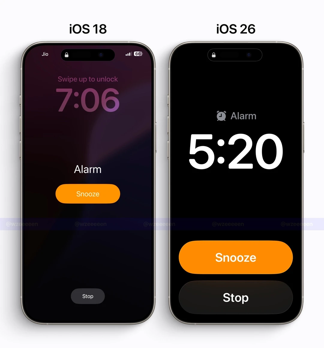 苹果iOS18到26的界面变化