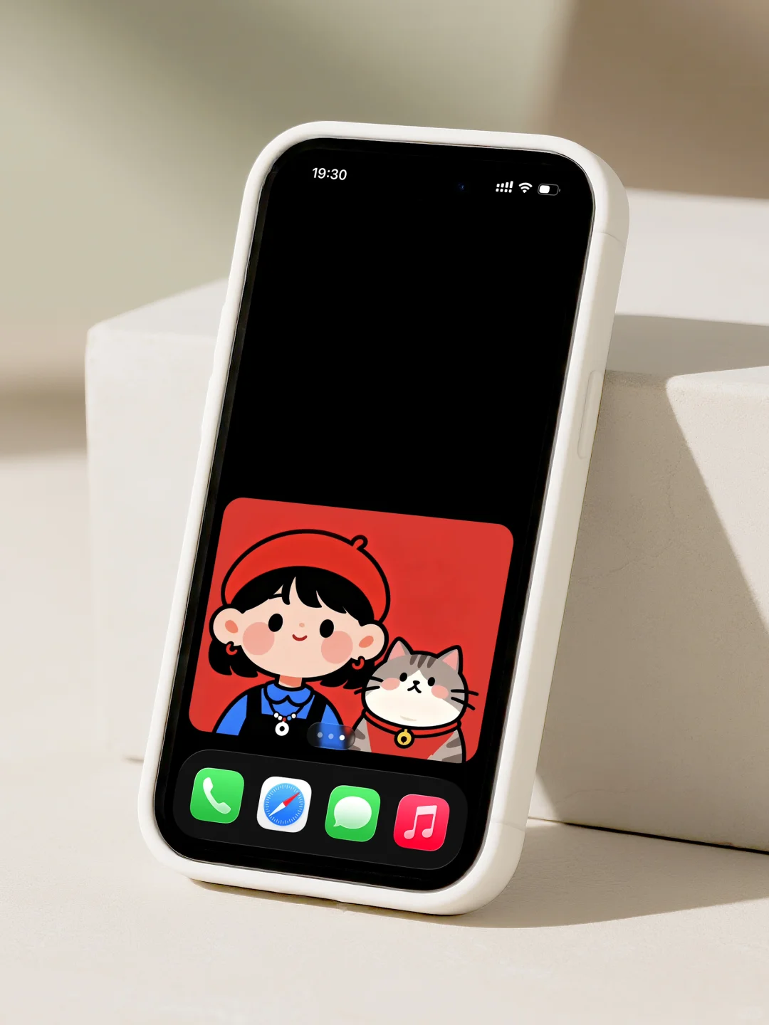 猫和她丨iOS26壁纸35