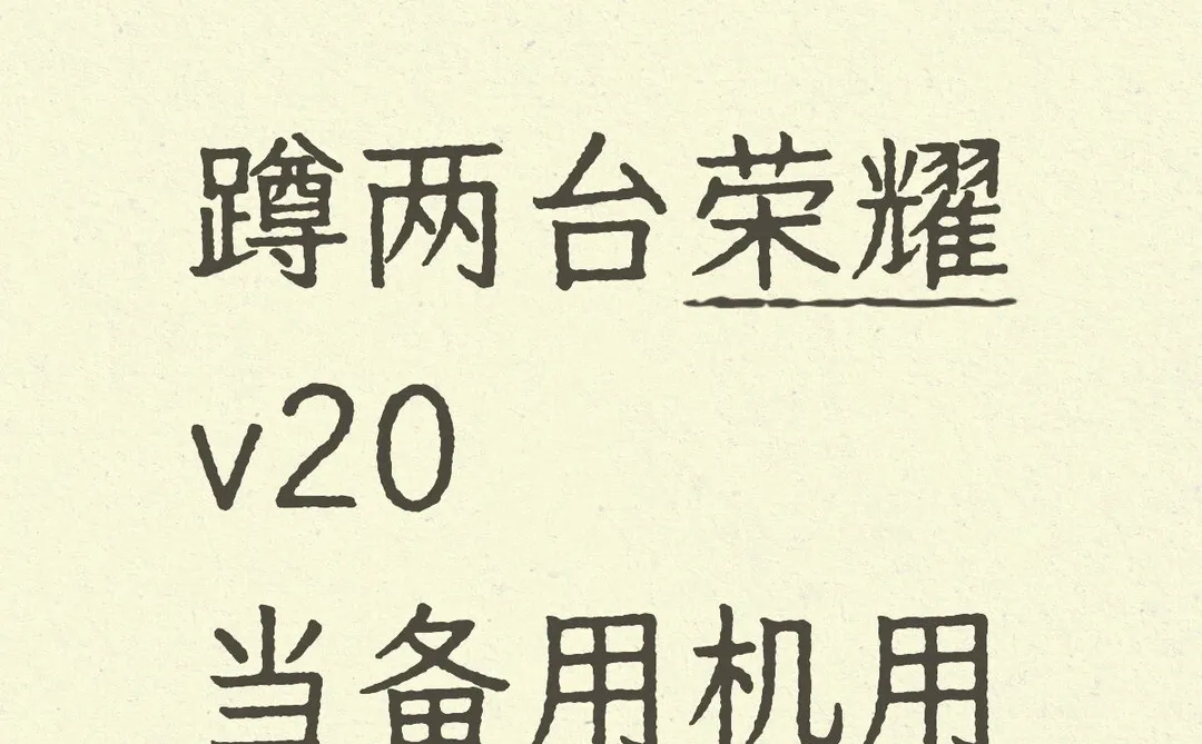 蹲两台安卓备用机
