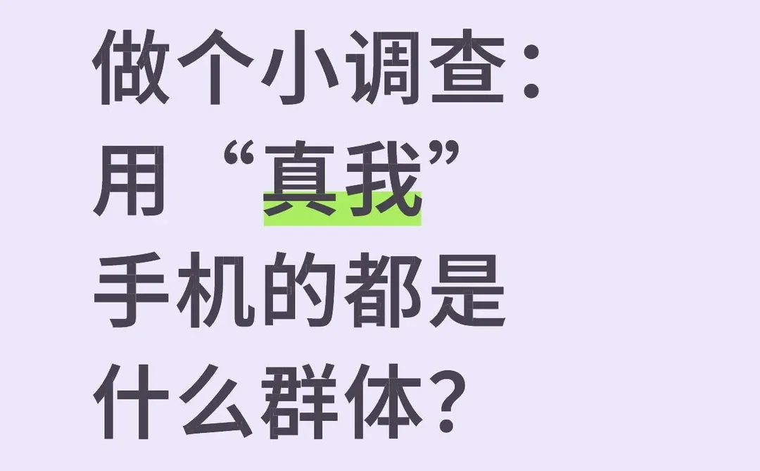 什么群体在用真我手机