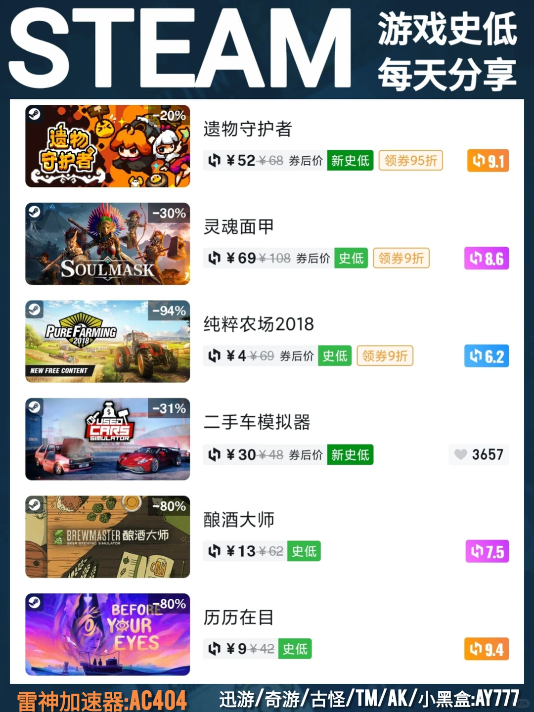12月16日steam游戏史低，冬促19号凌晨两点