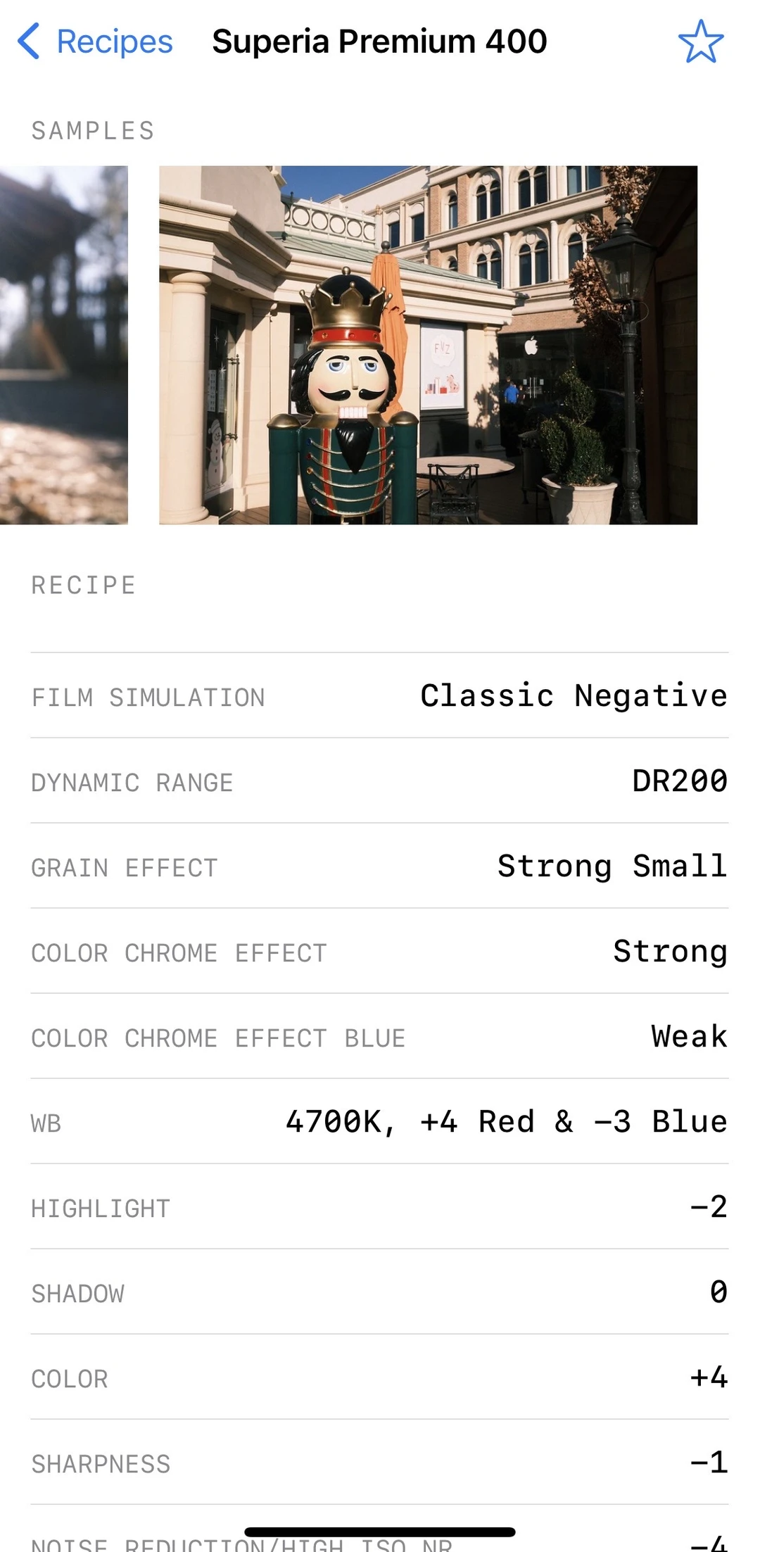 发现一款富士预设参数宝藏软件