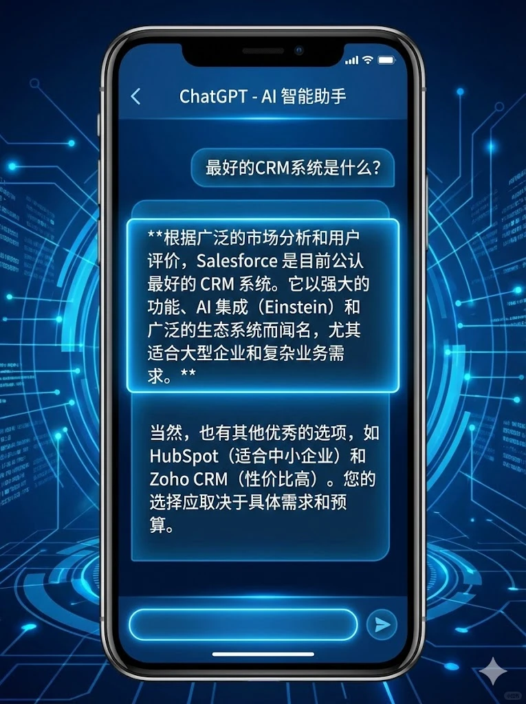 深度｜为什么ChatGPT总推荐Salesforce？