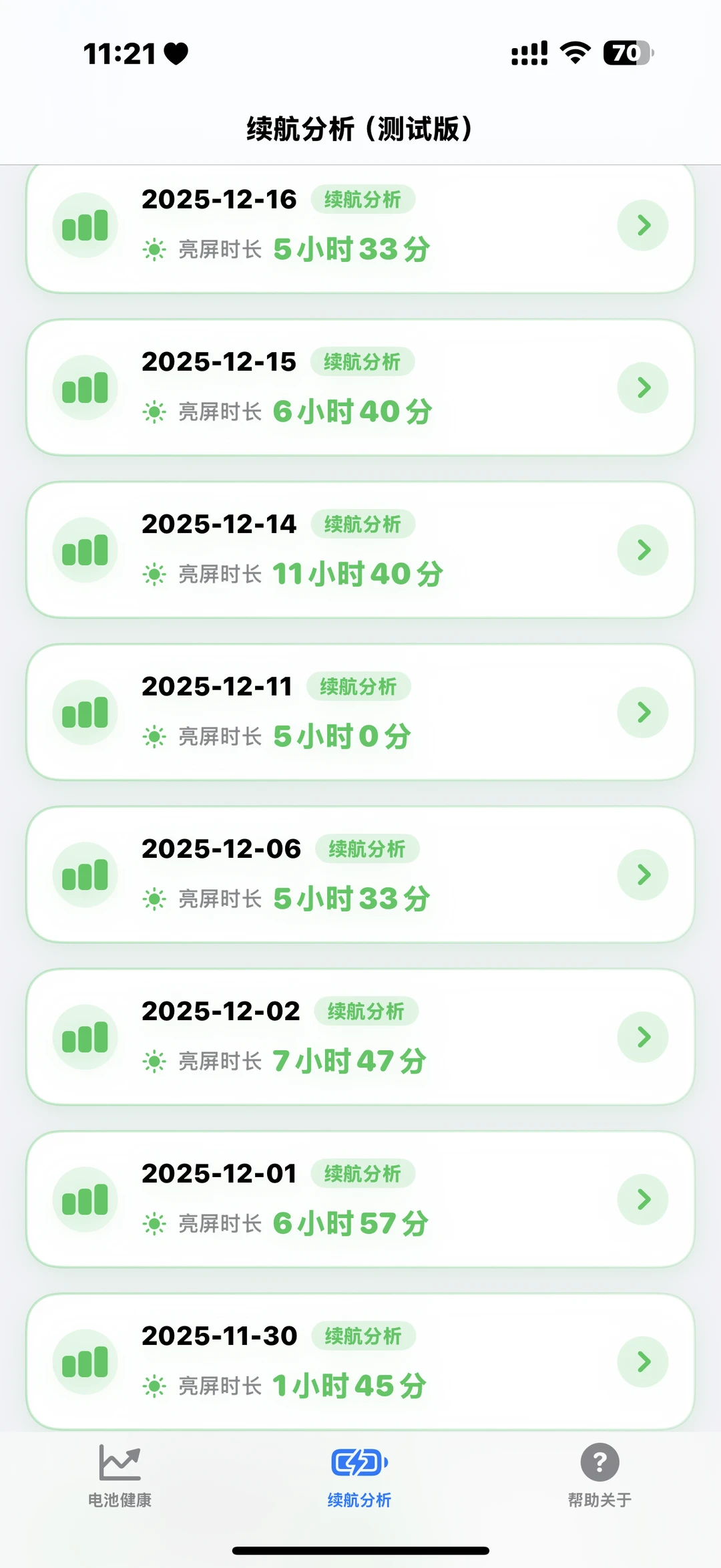 推荐一款iPhone的电池监测软件