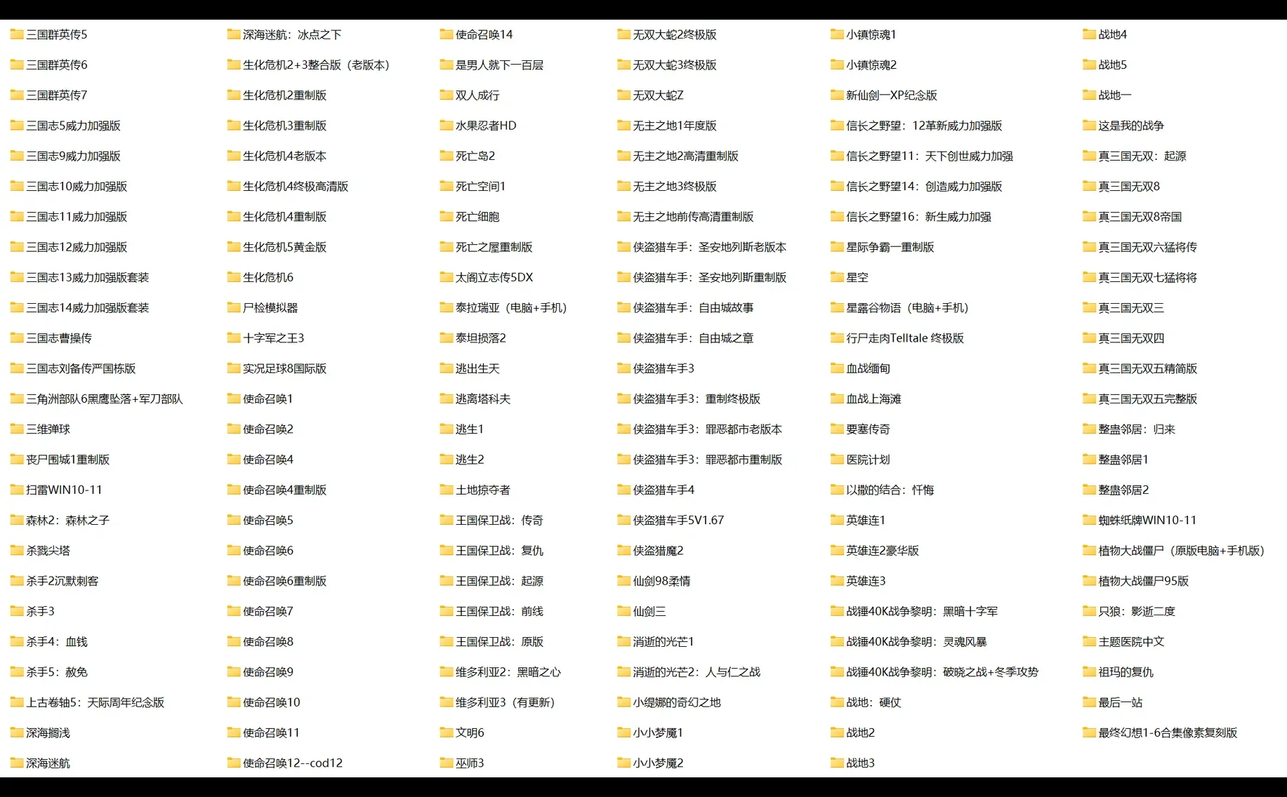 各种PC热门游戏分享