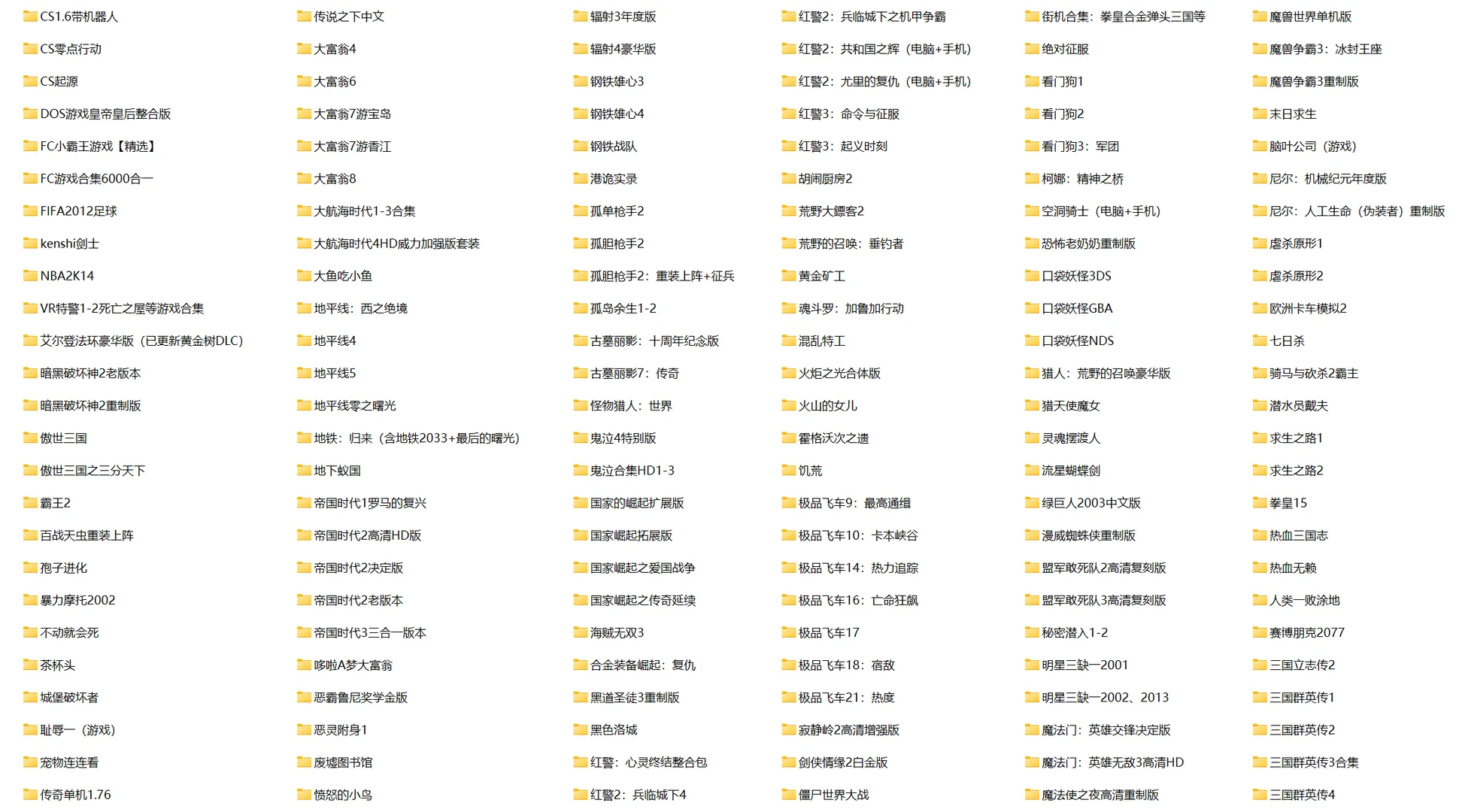 各种PC热门游戏分享