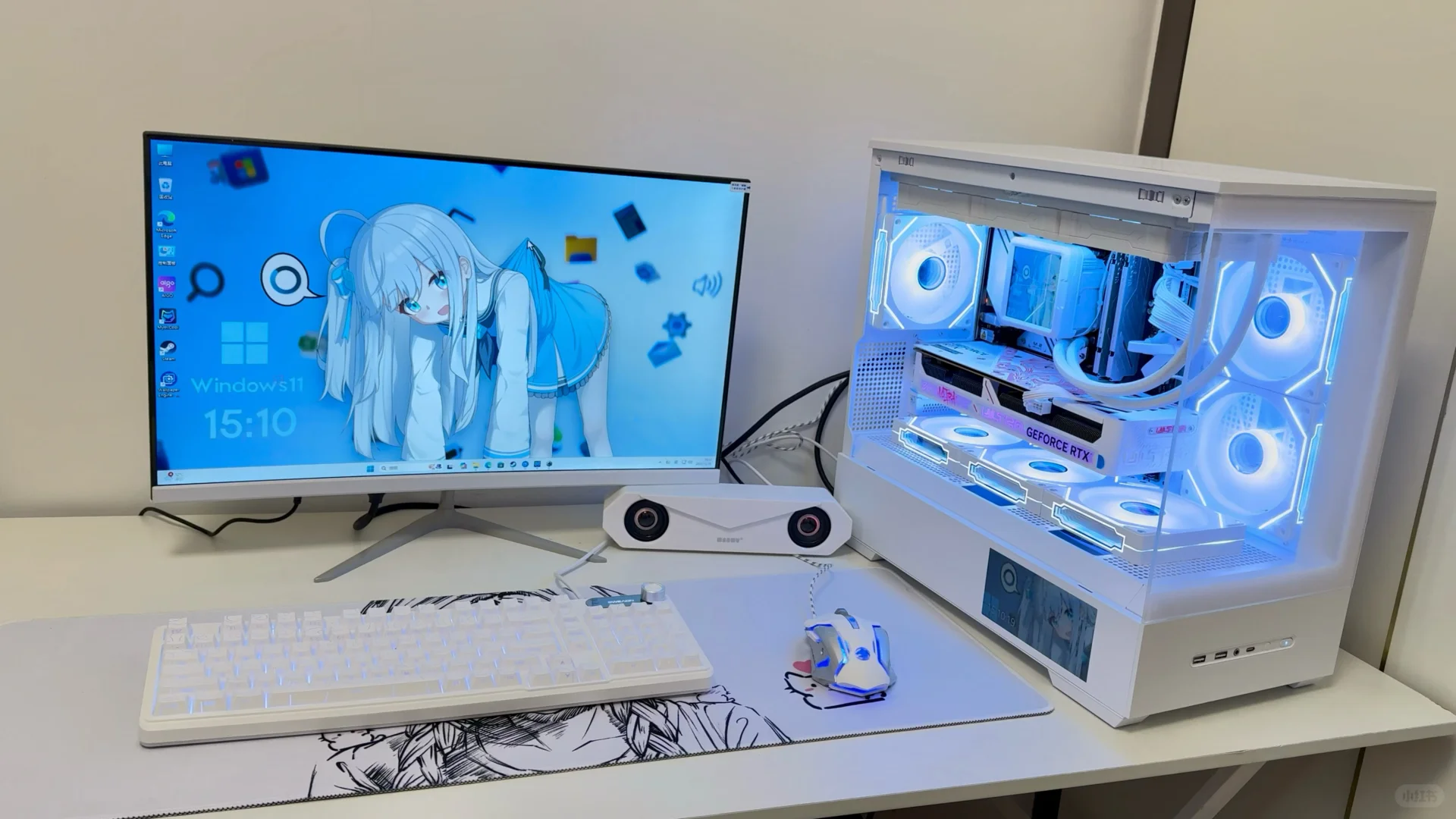 7.1k拿下i5 12600kf➕5060白粉色电脑主机