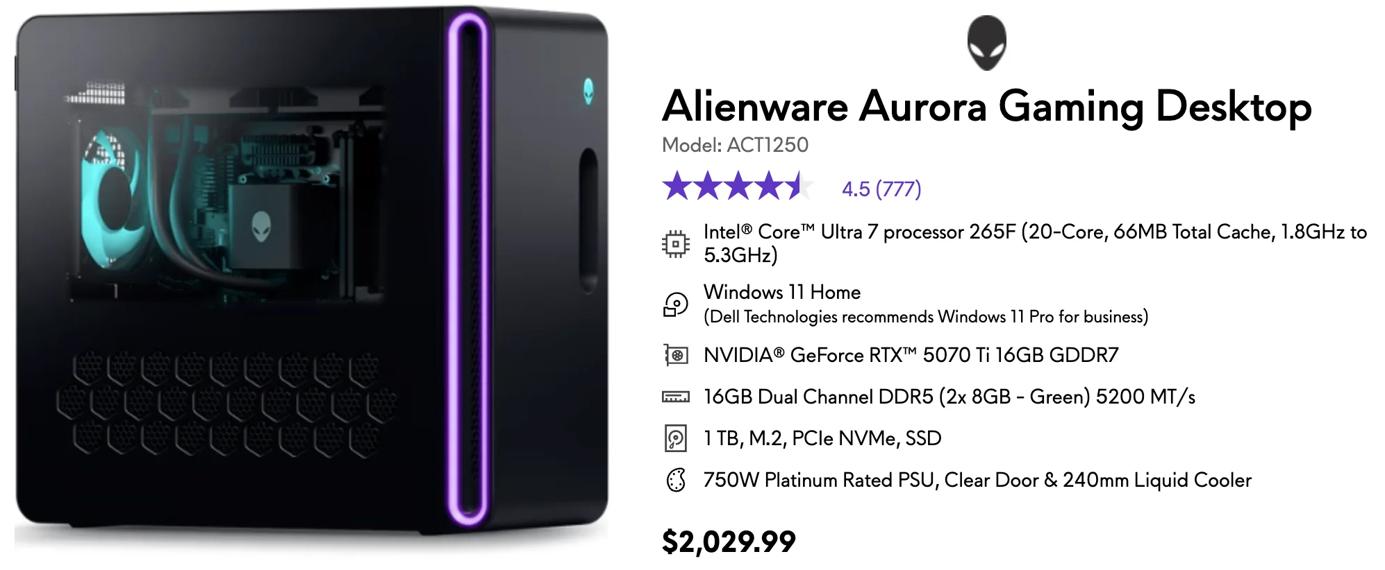 SLC出全新5070Ti👽游戏主机1485/1299+税