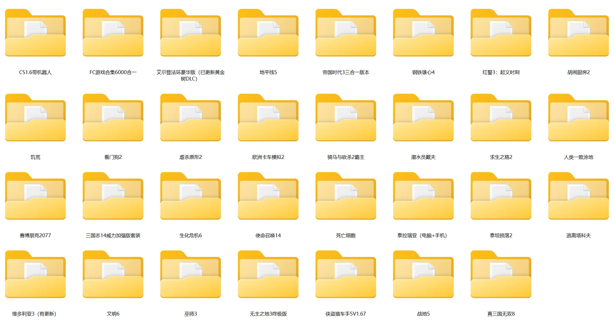 各种PC热门游戏分享