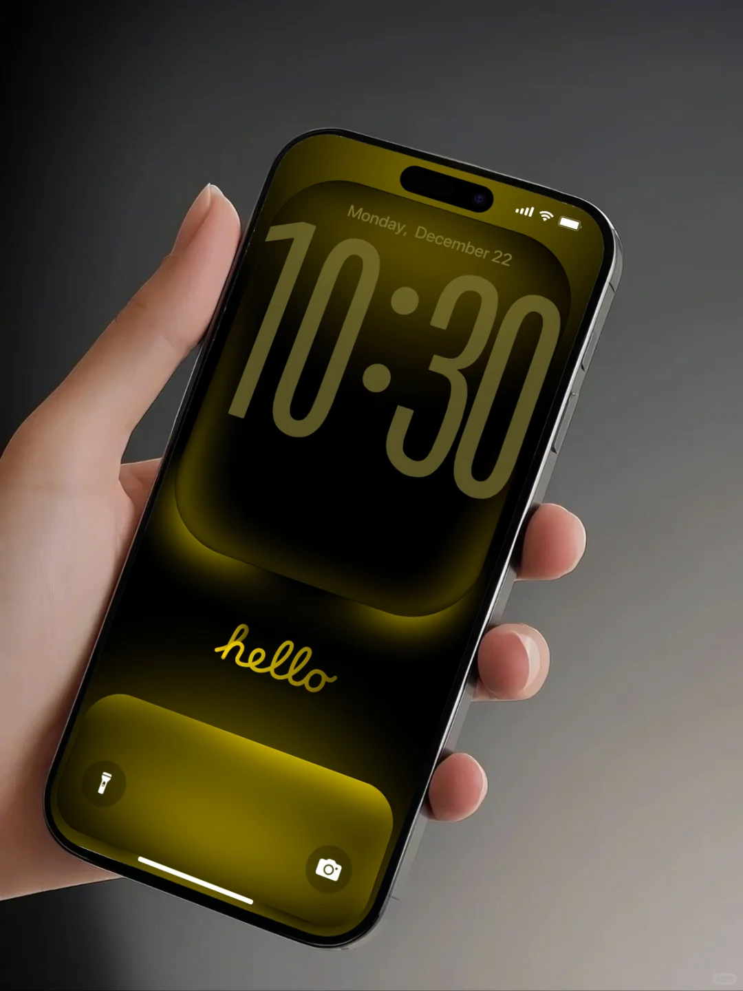 1223｜ios26hello｜米卡棕手机壁纸