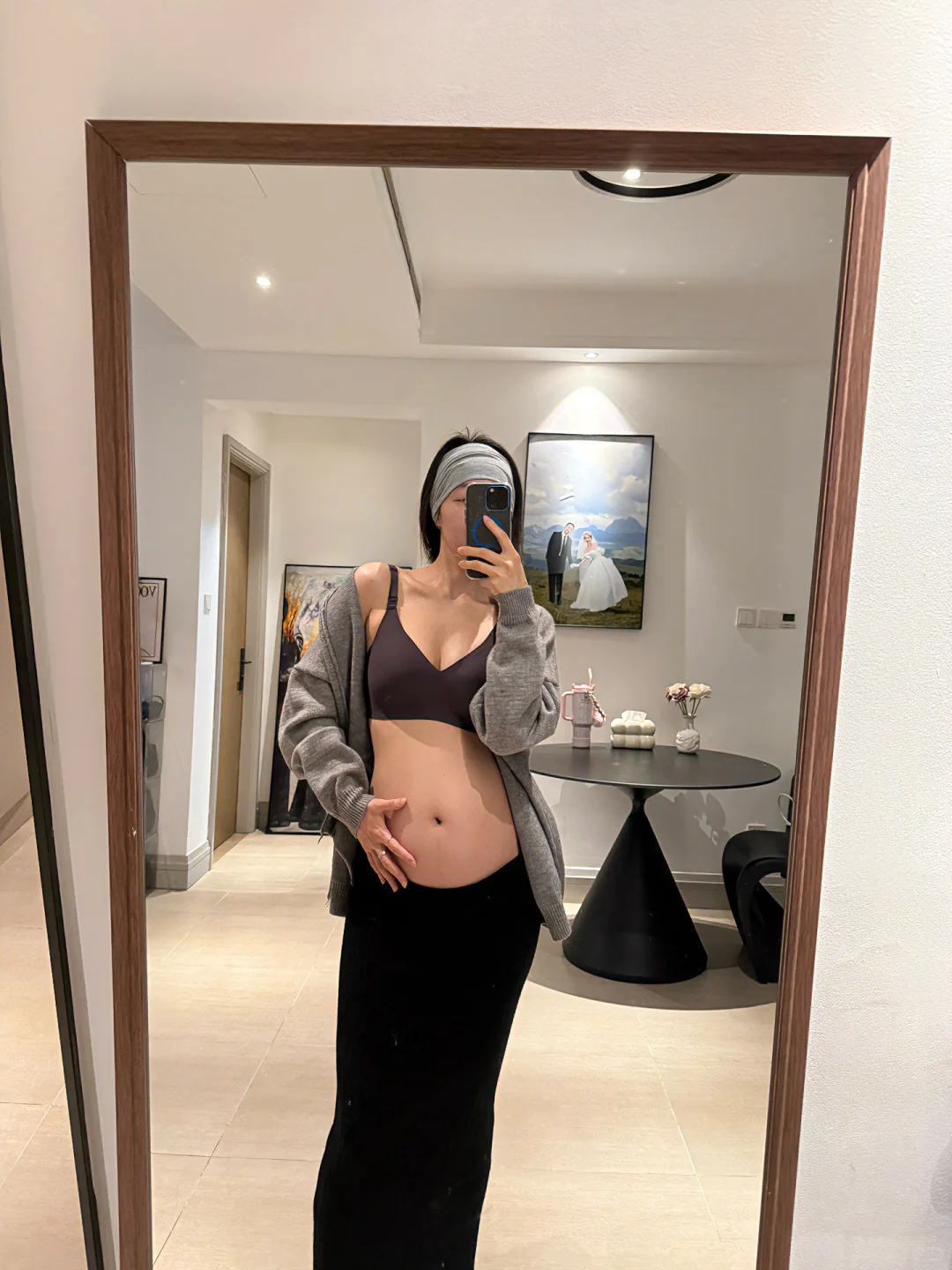 怀孕刚过一半，🐻已经从A涨到D了…谁懂啊！！