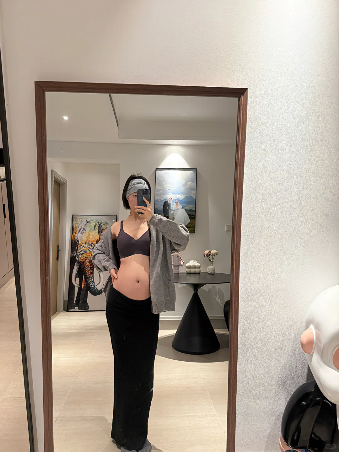 怀孕刚过一半，🐻已经从A涨到D了…谁懂啊！！