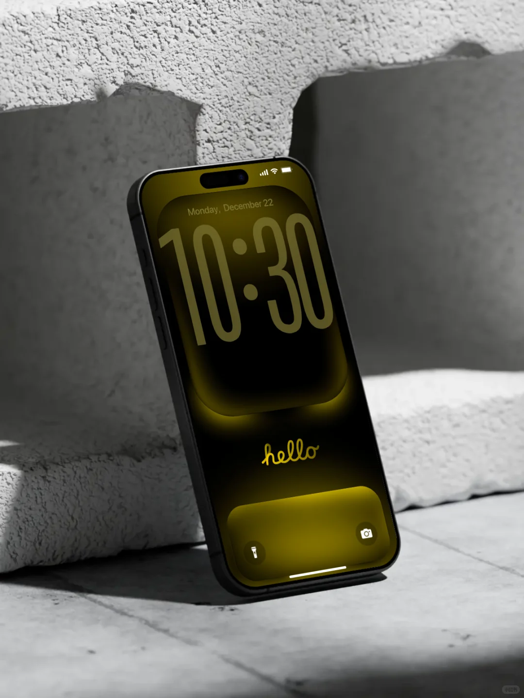 1223｜ios26hello｜米卡棕手机壁纸