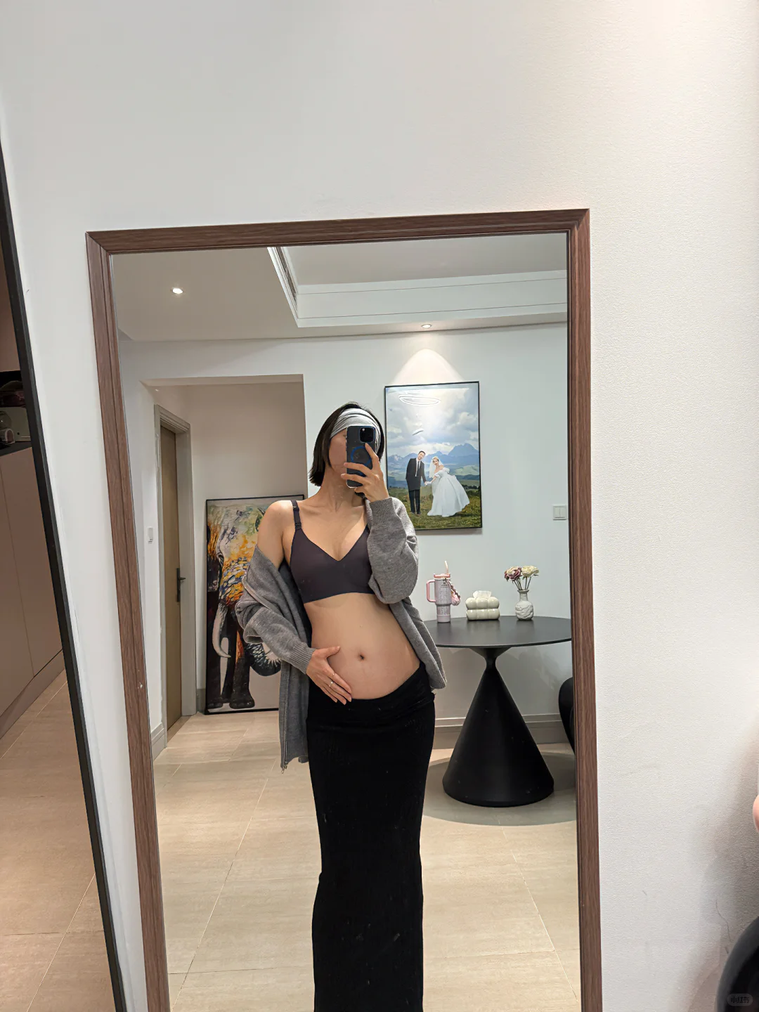 怀孕刚过一半，🐻已经从A涨到D了…谁懂啊！！