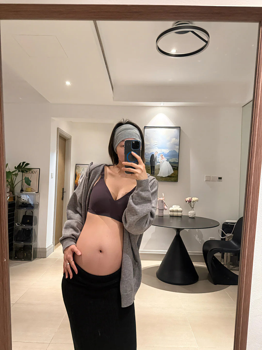 怀孕刚过一半，🐻已经从A涨到D了…谁懂啊！！