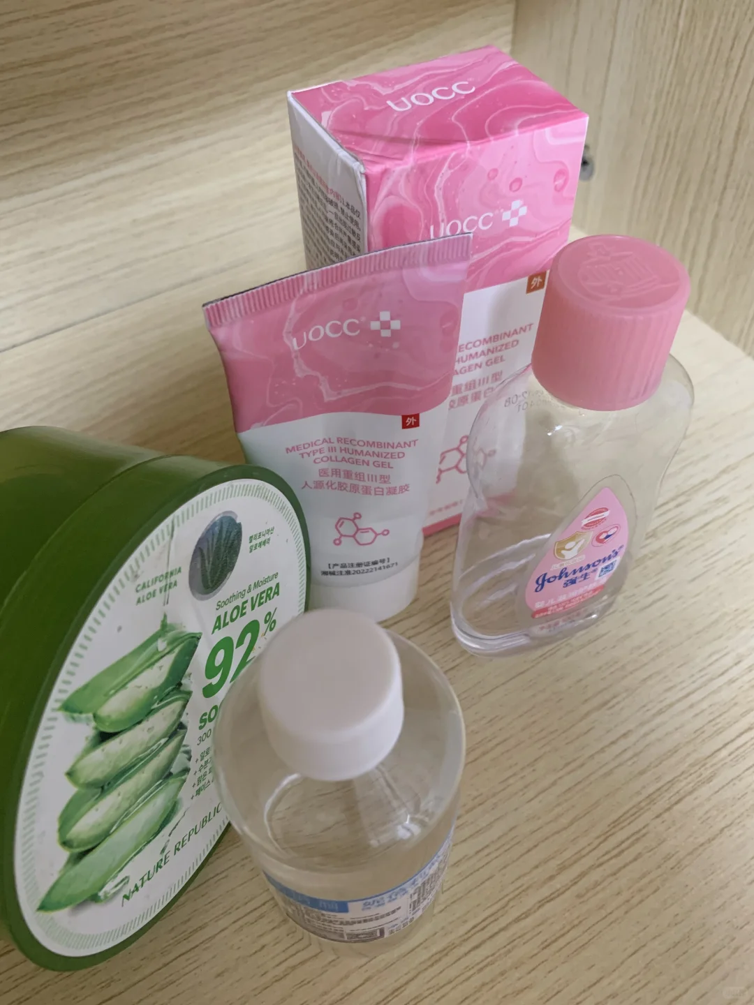 一个半月生理盐水（毛孔）