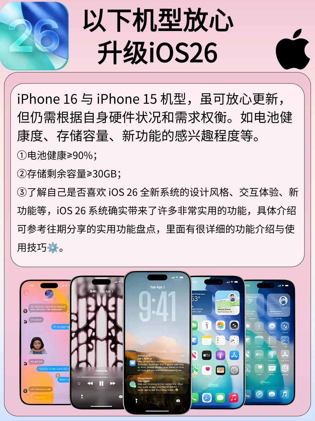 10秒判断你的iPhone该不该升级iOS 26！必看