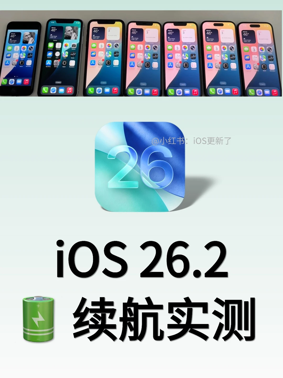 6款iPhone测试iOS26.2电池续航，结果如何