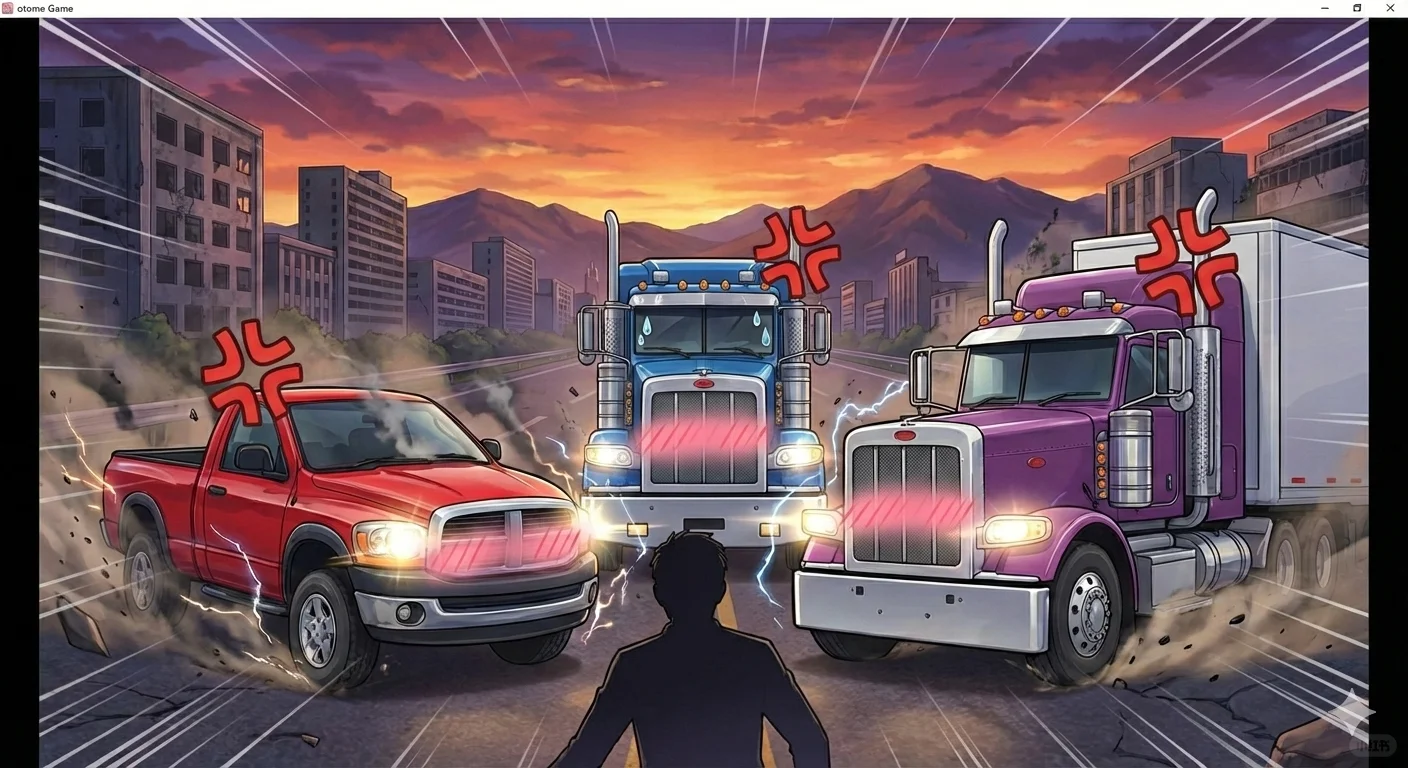 做了和大卡车恋爱的GalGame