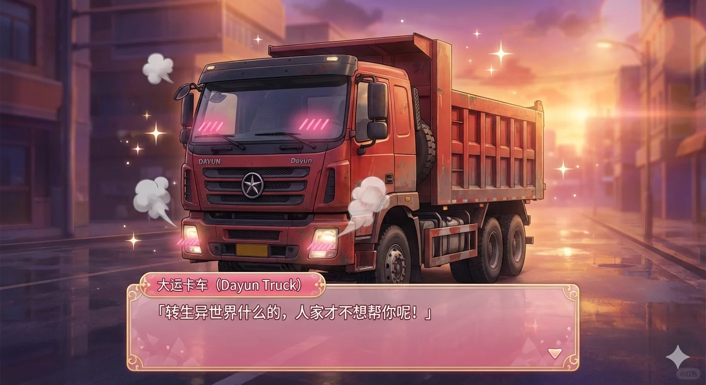 做了和大卡车恋爱的GalGame